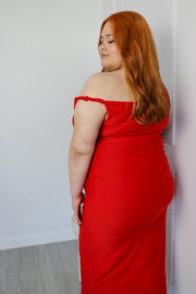 Knotted Sleeve Maxi Dress