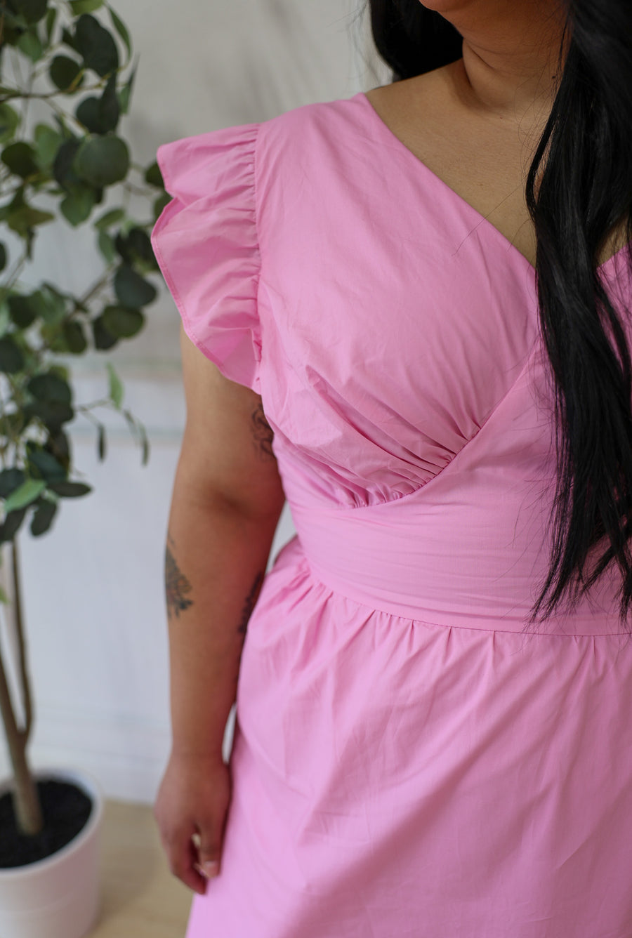 Pink Bow Maxi Dress
