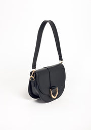 Black Saddle Purse