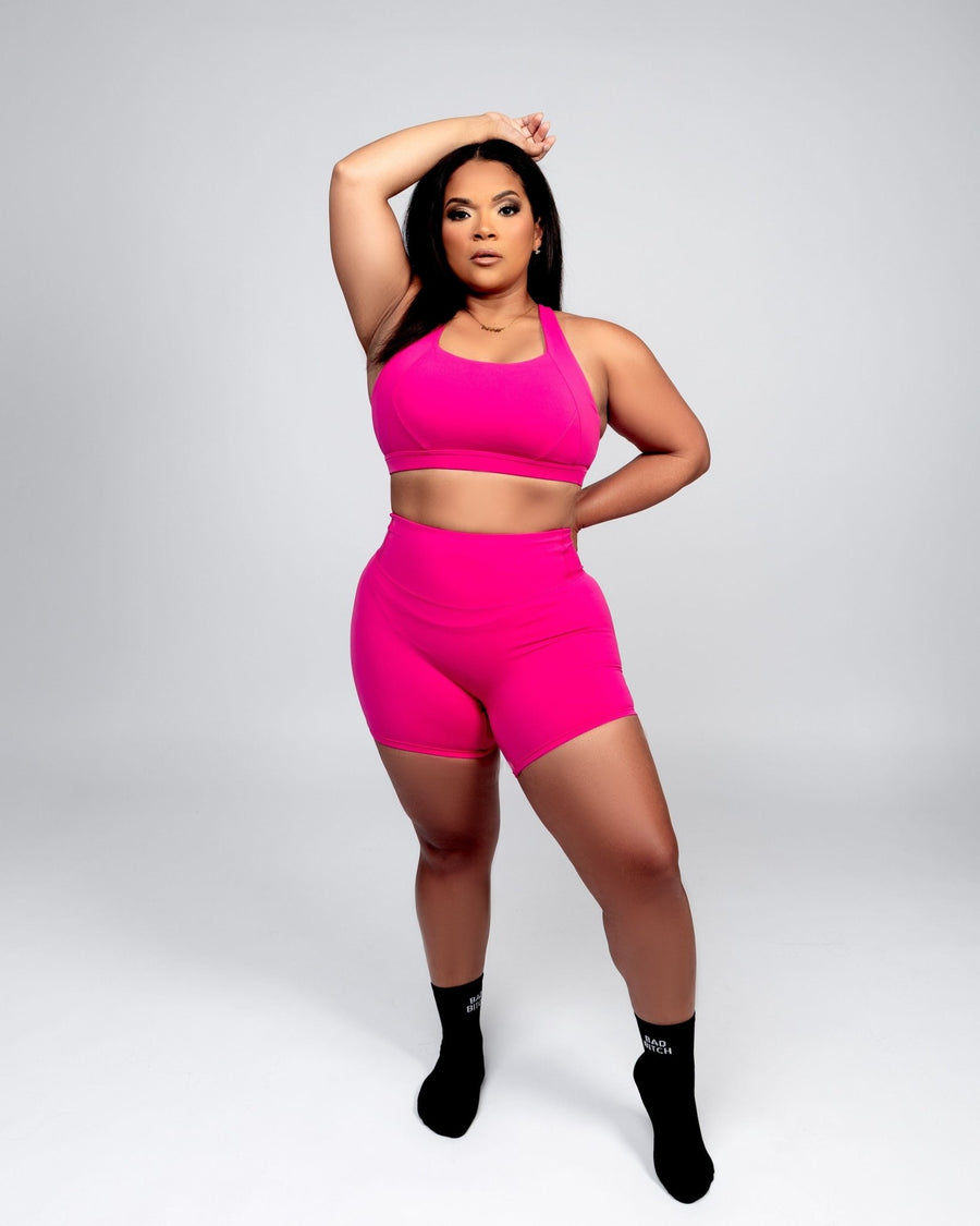 High-Waisted Shorts Set