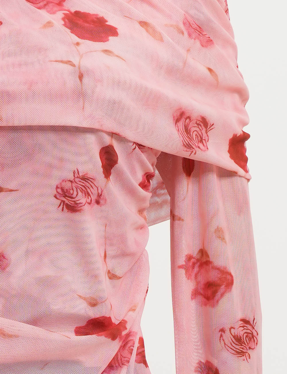 Floral Pink Off-Shoulder Top