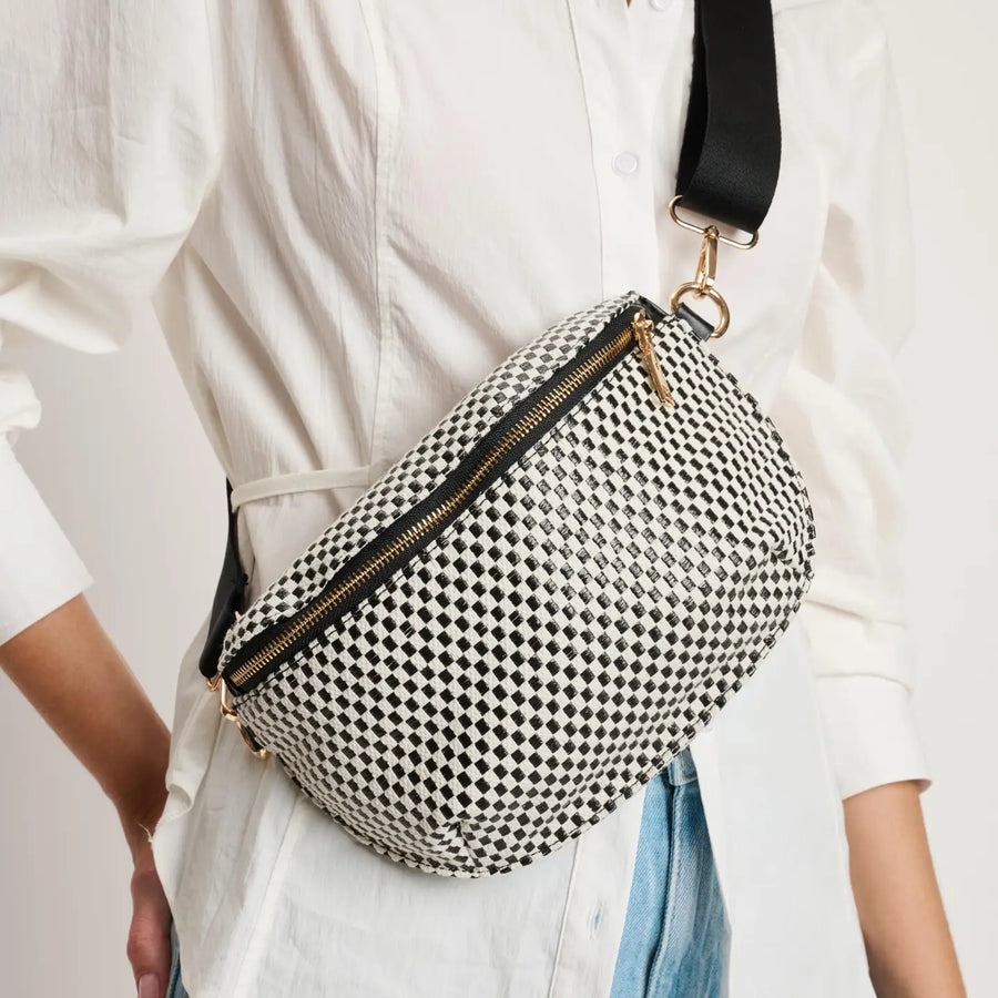 Small Checker Belt Bag